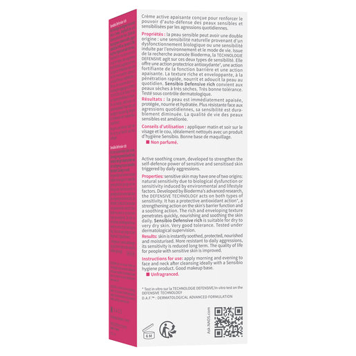 Bioderma Sensibio Soothing Ultra-nourishing Defensive Rich Moisturiser 40mL