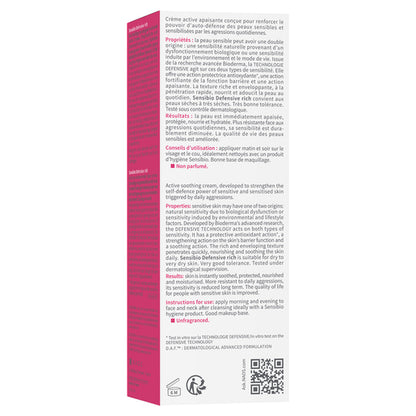 Bioderma Sensibio Soothing Ultra-nourishing Defensive Rich Moisturiser 40mL