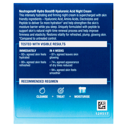 Neutrogena® Hydro Boost Hyaluronic Acid Night Face Cream 50g - GimmeNow