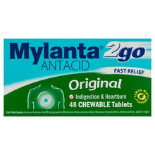 Mylanta 2Go Antacid Original Lemon Mint Flavour 48 Tablets