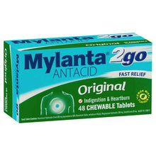Mylanta 2Go Antacid Original Lemon Mint Flavour 48 Tablets
