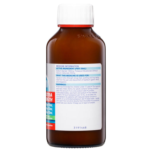 Gaviscon Extra Strength Peppermint Oral Liquid Suspension 300mL - GimmeNow