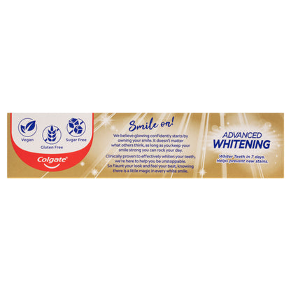 Colgate Advanced Whitening Tartar Control Toothpaste with Micro-Cleansing Crystals 200g