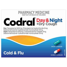 CODRAL® Day & Night + Dry Cough Cold & Flu 48 Capsules