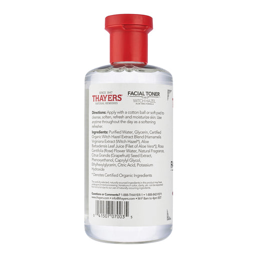 Thayers Rose Petal Alcohol Free Toner with Witch Hazel Aloe Vera 355mL