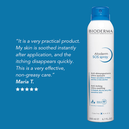Bioderma Atoderm Anti-Itching Ultra-Soothing SOS Spray 200mL