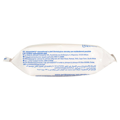 Johnson's Face Care Daily Essentials Refreshing Facial Cleansing Wipes For Normal Skin 25 Wipes - GimmeNow
