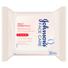 Johnson's Face Care Daily Essentials Refreshing Facial Cleansing Wipes For Normal Skin 25 Wipes - GimmeNow