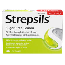 Strepsils Sugar Free Lemon 36 Lozenges