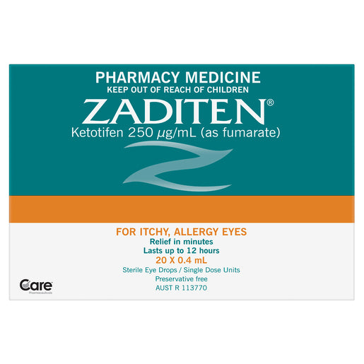 Zaditen Eye Drops 0.4mL 20 Pack - GimmeNow