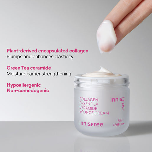 INNISFREE Collagen Green Tea Ceramide Bounce Cream 50mL