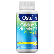 Ostelin Calcium & Vitamin D3 Chewables 120 Chewable Tablets - GimmeNow