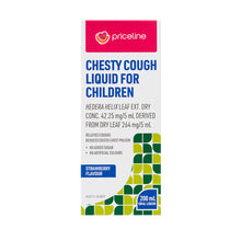 Priceline Chesty Cough Liquid For Children Strawberry Flavour 200mL