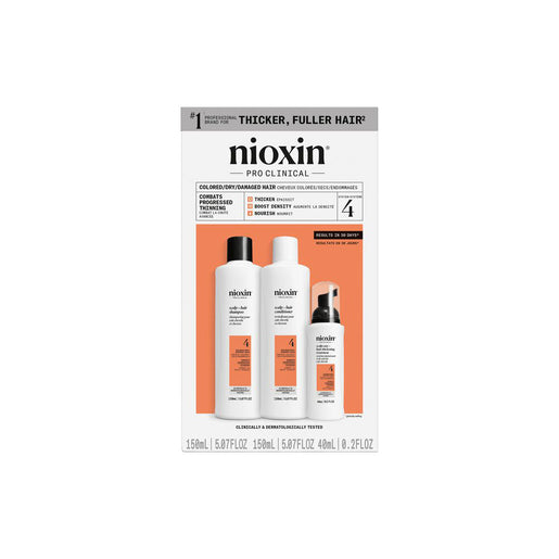 NIOXIN Scalp + Hair Thickening System 4 For Colored, Dry Damaged Hair With Progressed Thinning 350mL - GimmeNow