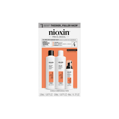 NIOXIN Scalp + Hair Thickening System 4 For Colored, Dry Damaged Hair With Progressed Thinning 350mL - GimmeNow
