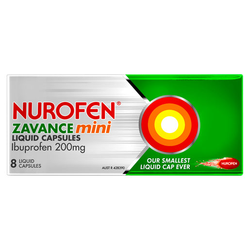 Nurofen Zavance Mini 8 Liquid Capsules