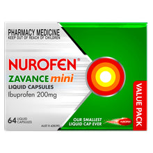 Nurofen Zavance Mini 64 Liquid Capsules - GimmeNow