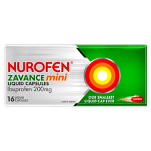 Nurofen Zavance Mini 16 Liquid Capsules - GimmeNow