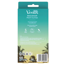 Gillette Venus Miami Sunrise Deluxe Smooth Sensitive 1 Premium Razor Handle + 2 Blades Refills - GimmeNow