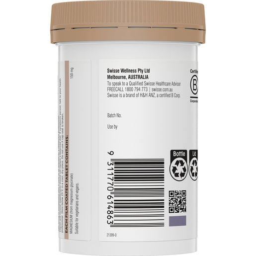 Swisse Ultiboost Magnesium Glycinate 60 Tablets - GimmeNow