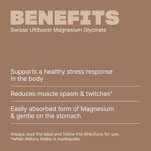 Swisse Ultiboost Magnesium Glycinate 60 Tablets - GimmeNow