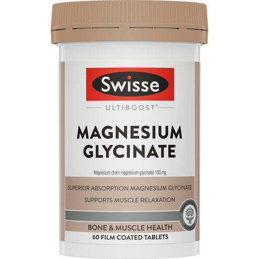 Swisse Ultiboost Magnesium Glycinate 60 Tablets - GimmeNow