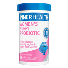 INNER HEALTH Women's 5-in-1 Probiotic 60 Capsules - GimmeNow