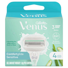 Gillette Venus Comfortglide Sensitive Blade Refills 4 Pack