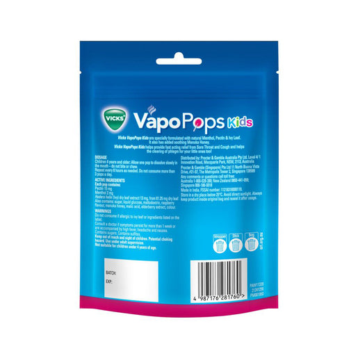 Vicks VapoPop Kids Berry Flavour 8 Pack - GimmeNow