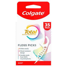 Colgate Total Active Prevention Floss Picks Mint 35 Pack