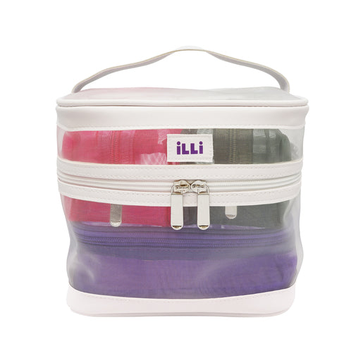 iLLi Mixed Mesh Cosmetic Bags 4 Piece Set