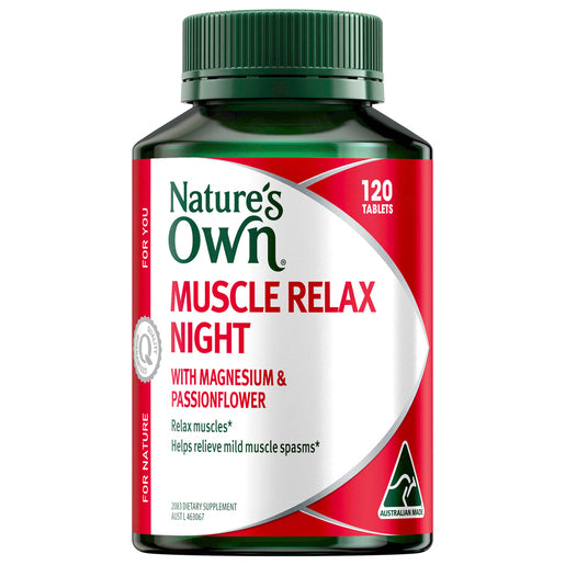 Nature's Own Muscle Relax Night 120 Tablets - GimmeNow