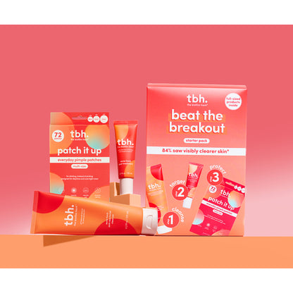 TBH Skincare Beat The Breakout Starter Pack 3 Piece Set
