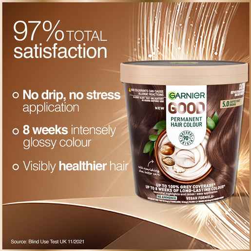 Garnier Good Permanent Hair Colour 5.0 Coffee Roast Brown 1 Pack