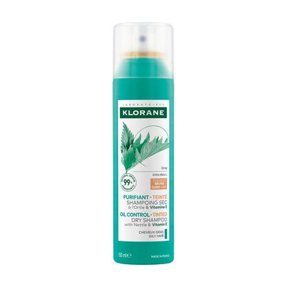 Klorane Klorane Oil Control Dry Shampoo With Nettle & Vitamin E Tinted 150mL