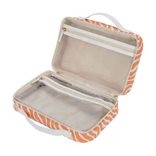 MP Cosmetics Orange Zigzag Weekender 2 Piece Set