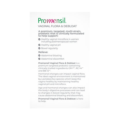 Promensil Vaginal Flora & Debloat 30 Capsules