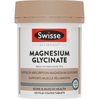 Swisse Ultiboost Magnesium Glycinate 120 Tablets
