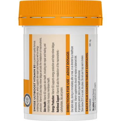 Swisse Ultiboost Vitamin B3 60 Tablets