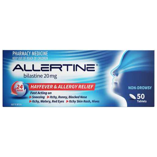 ALLERTINE Bilastine 20mg 50 Tablets