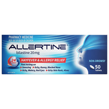 ALLERTINE Bilastine 20mg 50 Tablets