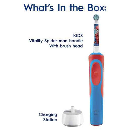 Oral-B Vitality Kids 3+ Yrs Spiderman Electric Toothbrush 1 Pack
