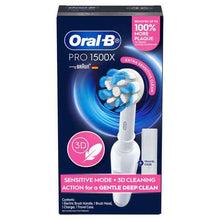 Oral-B Pro 1500X Electric Toothbrush with Travel Case and Charger White 1 Pack