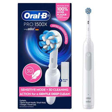 Oral-B Pro 1500X Electric Toothbrush with Travel Case and Charger White 1 Pack