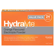 Hydralyte Orange Flavoured Electrolyte Powder Value Pack 24 Pack