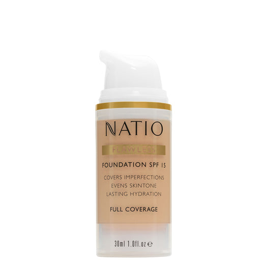 Natio Flawless Foundation SPF 15 Light Medium 30mL