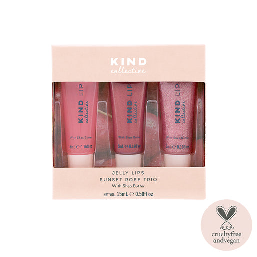 KIND Collective Jelly Lips Trio Sunset Rose 3x5mL - GimmeNow