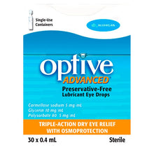Optive Optive Advanced® Lubricant Eye Drops 0.4mL x 30 Pack