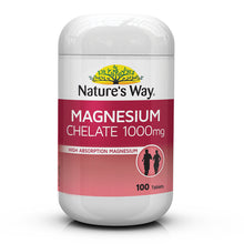 Nature's Way Magnesium Chelate 1000mg 100 Tablets