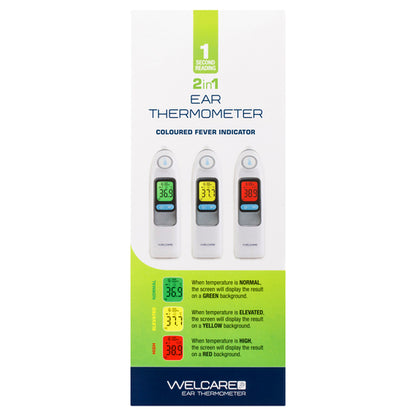 Welcare 2 in 1 Ear Thermometer 1 Each